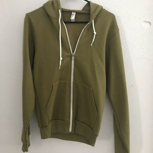 Olive Zipper Hoodie